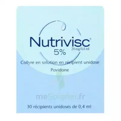 Nutrivisc 5 % (20 Mg/0,4 Ml) Collyre Sol En Récipient Unidose 30unidoses/0,4ml à Bordeaux