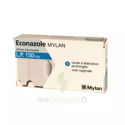 Econazole Mylan L.p. 150 Mg, Ovule à Libération Prolongée à Bordeaux